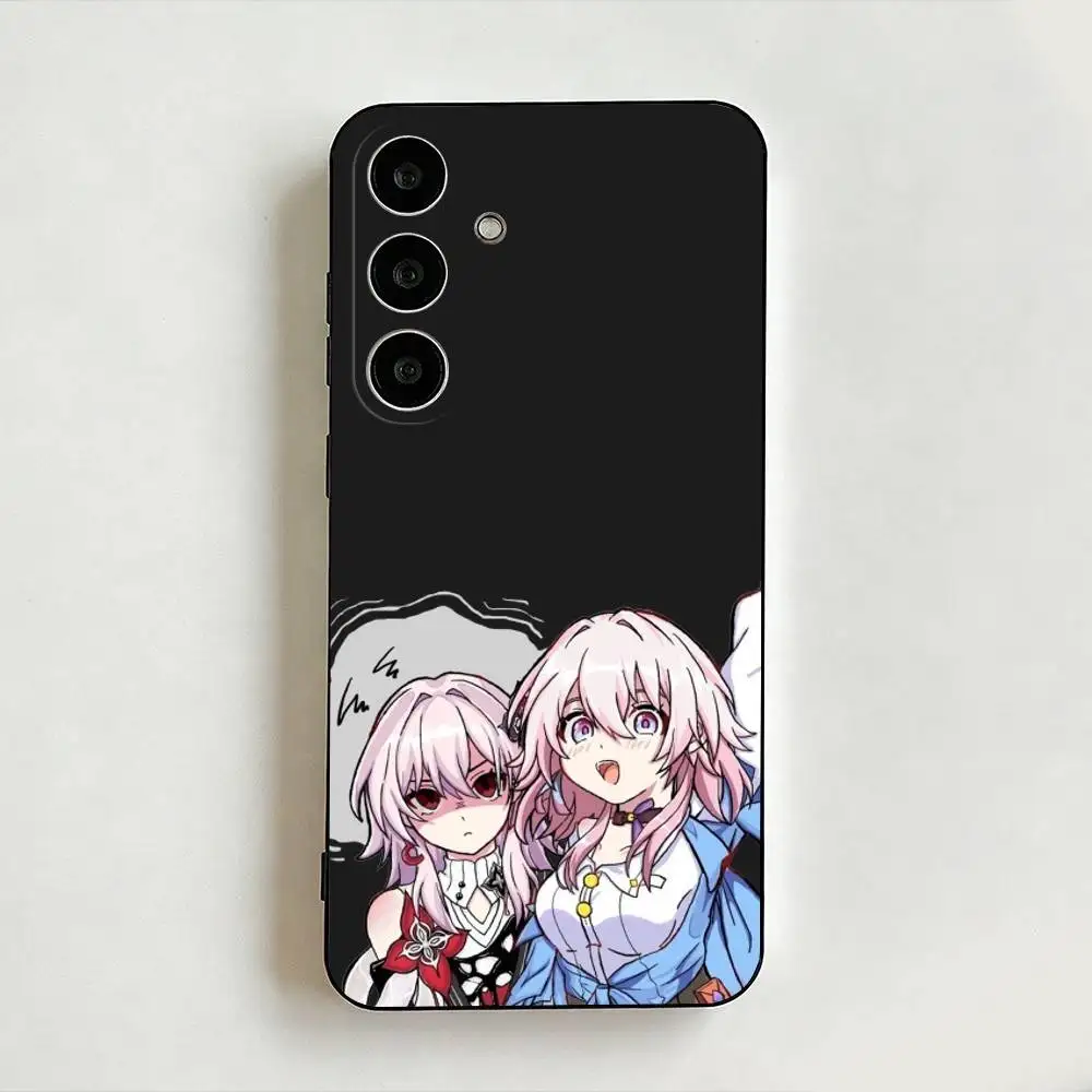 Evernight March 7th Honkai Star Rail HSR  Phone Case For Samsung Galaxy A73,A72,A71,A70,A53,A52,Cover Black Shell ll