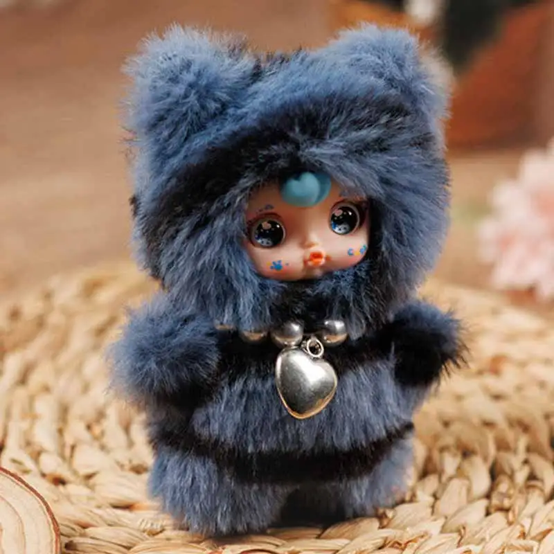 Baby Three Meow Too Wonderful For Words Series Plush Blind Box Cute Kitten Doll Backpack Pendant Keychain Doll Surprise Toy Gift - view 5