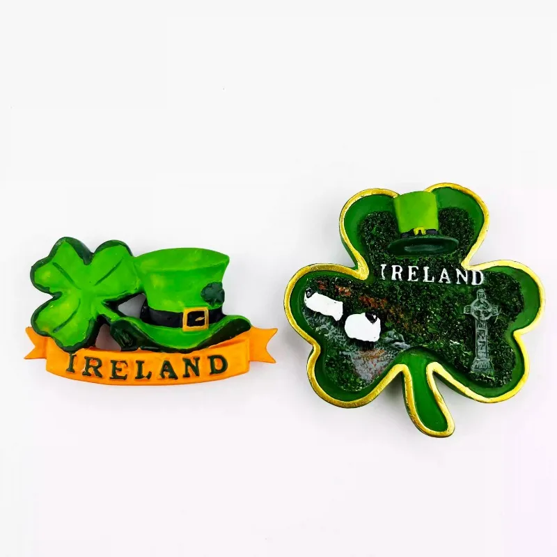 Ireland Fridge Stickers Shamrock Travelling Souvenirs Dublin Fridge Magnets Wedding Gifts Photo Wall Magnetic Stickers