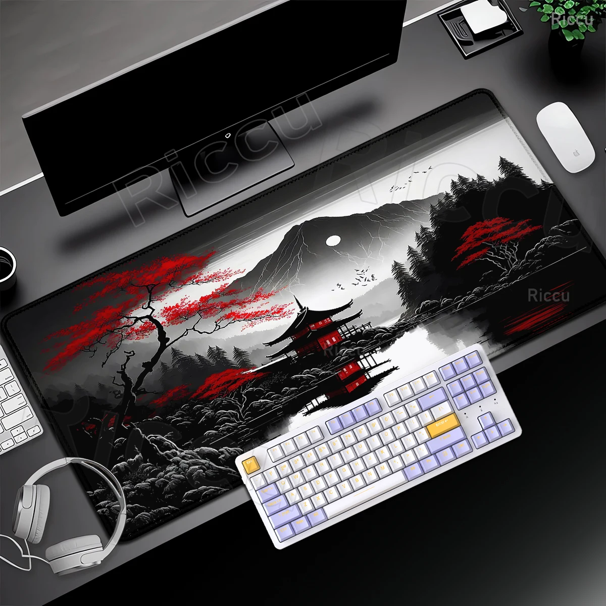 flor-de-cerejeira-mouse-pad-sakura-gaming-mousepad-xxl-teclado-tapete-escritorio-portatil-mouse-pad-pc-acessorio-vermelho-preto-tapete-de-mesa