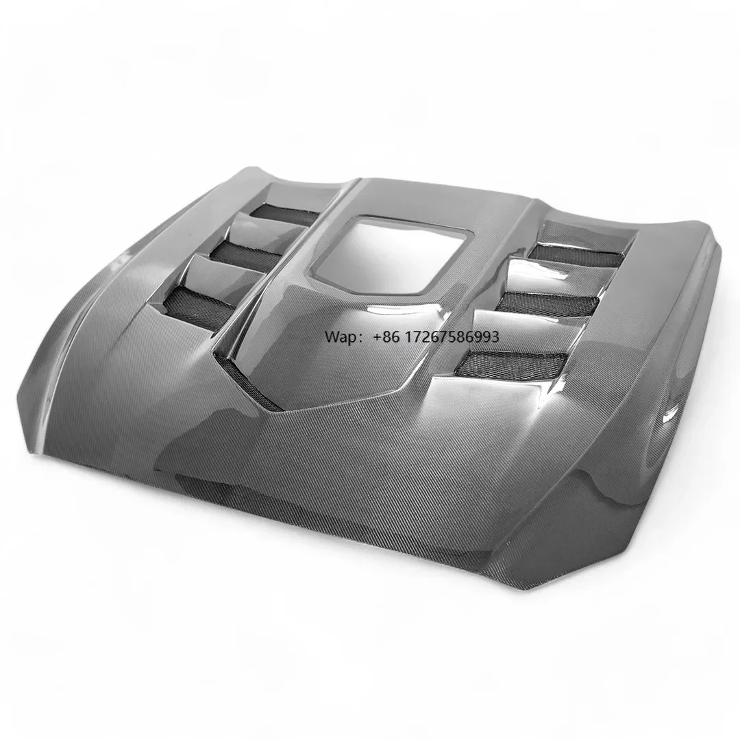 

Clear Style Carbon Fiber Front Bonnet Engine Hood Vented Design for Mustang S550.1 2015-2017 Condition New