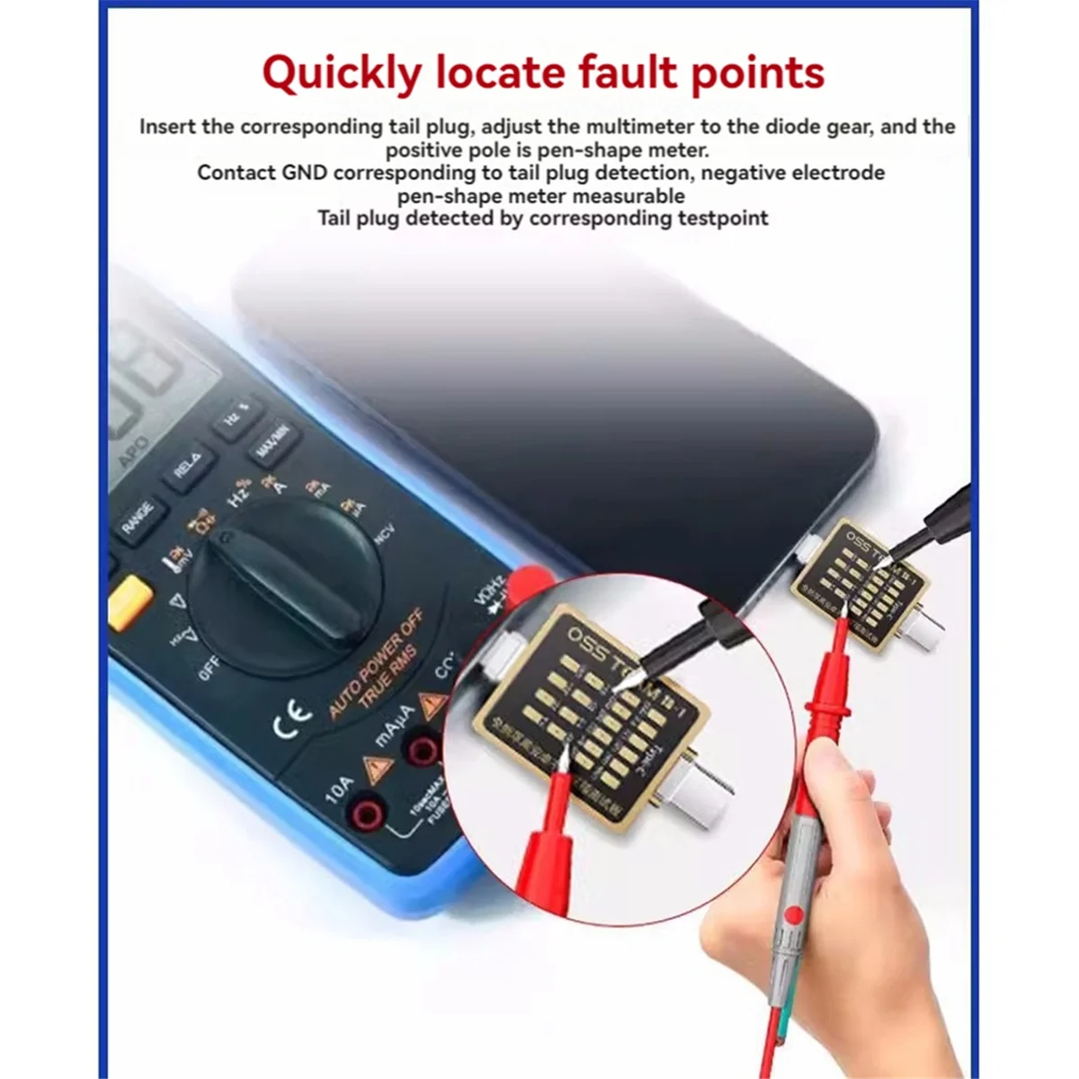 ATP5 Mobile Phone Tail Plug Test Board Without Removal for Type-C Interface Fast Charging Detection Tool