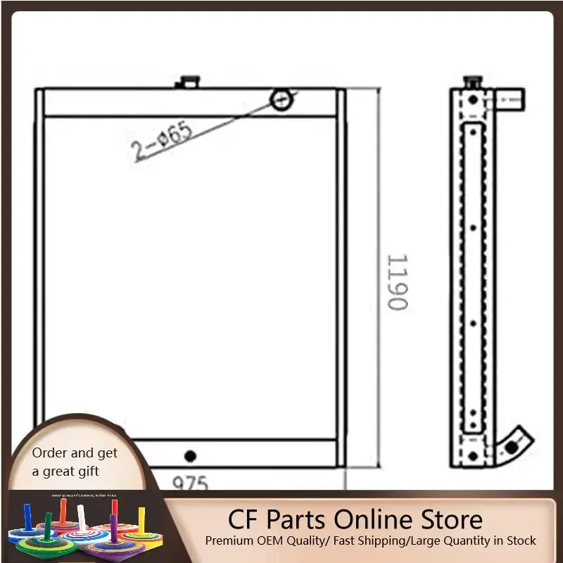 Buy Water Tank Radiator 13C91000 for Doosan Excavator S330LC-V