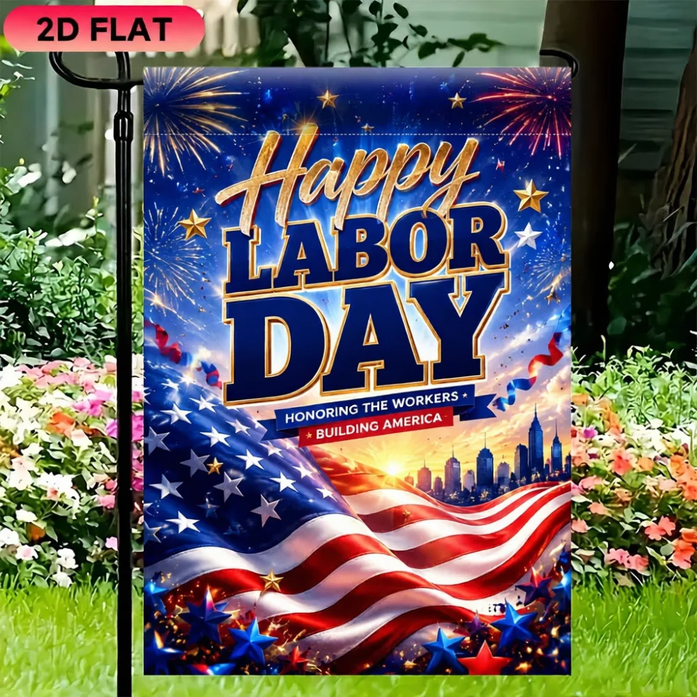 Custom Independence Day Garden Flag July 4th Decoration Outdoor Yard Banner Summer Festive Party Anniversary Supplies