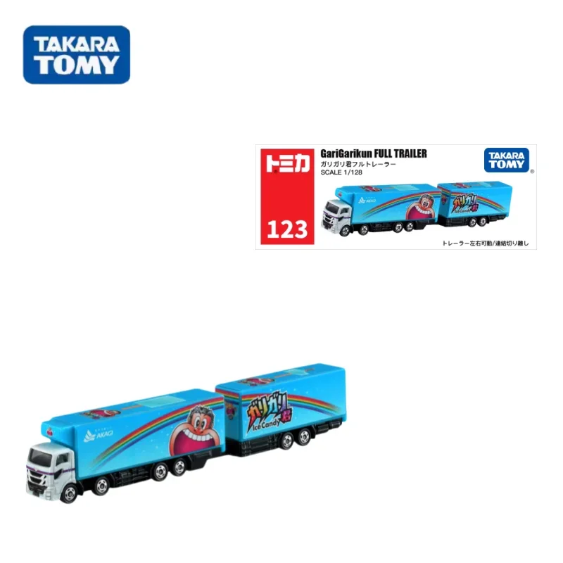 TAKARA TOMY diecast alloy model 123 Gari Jun long transport truck, children's collection decorative toys, children's gifts.