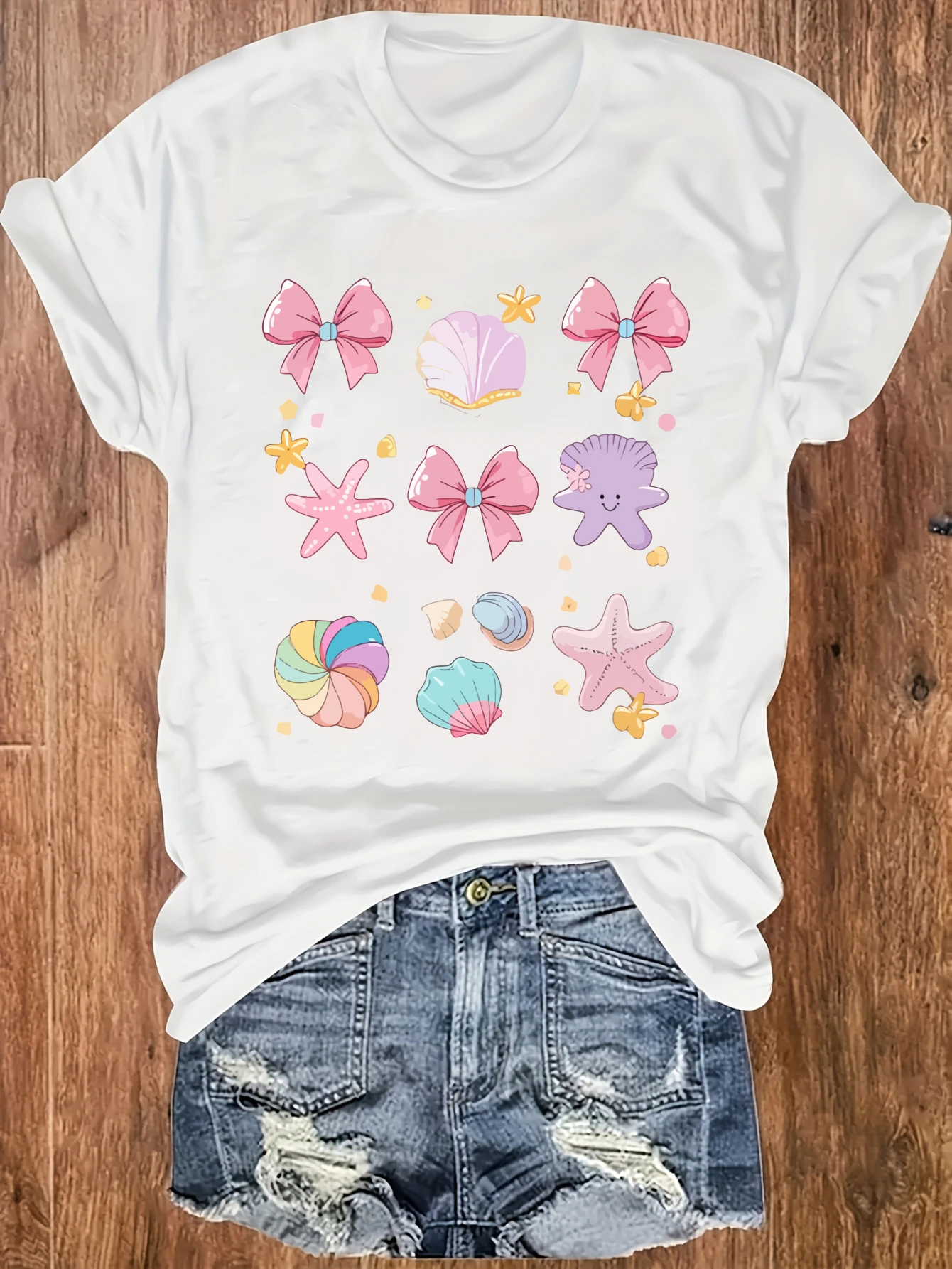 

women's plus size tank top Bows Shells Stars Seashells Butterflies Suitable for sports and daily wear summer casual shirt summer