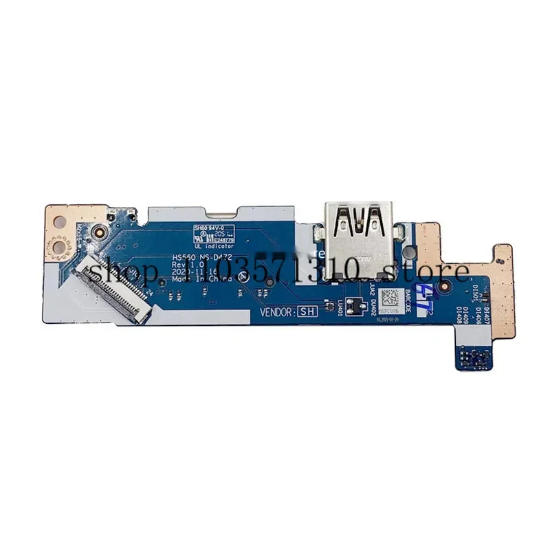 N الأصلي لينوفو IdeaPad 3-15itl6 كمبيوتر محمول SD قارئ بطاقات زر الطاقة منفذ USB مجلس 5c50s25174 hs560 NS-D472 100% اختبارها