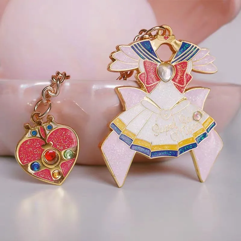 Marin lune marin costume pendentif porte-clés lune lièvre exquis sac transformateur brillant métal petit pendentif accessoires en gros