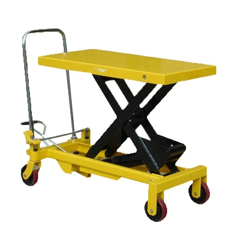 

Mobile warehouse lift logistics trolley, supply construction lift trolley