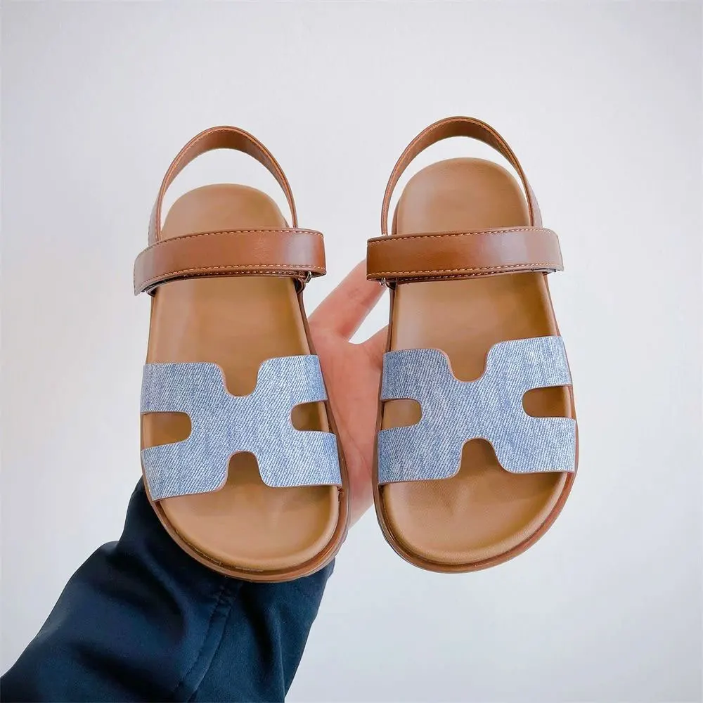 

Kids Beach Sandals Child Barefoot Shoes Girls Boy Open Toes Slip on Flat Footwear 2025 Summer Children Fashion Shoe for 26-36
