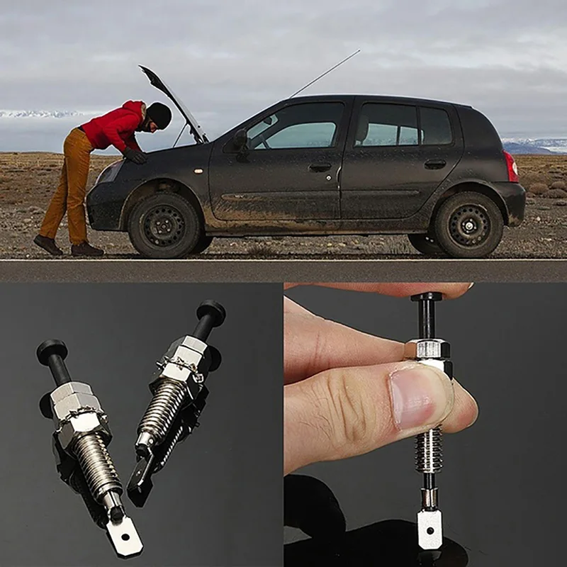 2PCS Universal Car Alarm Security Adjustable Auto Truck Hood Door Pin Switch▪