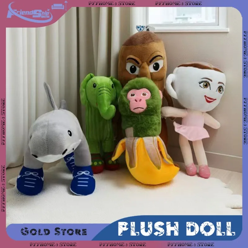 

Милые животные, плюшевые игрушки, мягкие Tungtung Sahur, мягкие игрушки, каваи, акула, лягушка, слон, аниме, кукла, подарки на день рождения, домашний декор