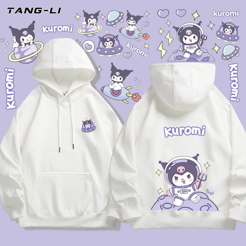 

Kuromi Hoodie for Women Sanrio Hoodie Spring and Autumn Men's Pullover Fashion Student Hoodie Jacket Couple's Clothing