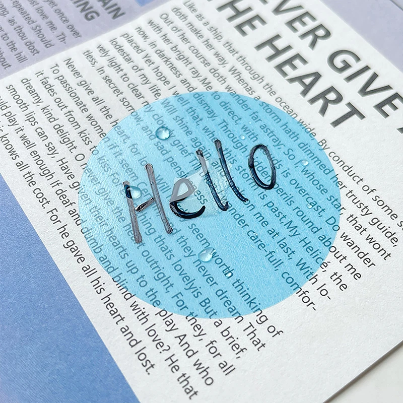 Transparente Sticky Notes Scrapes Adesivos, Note Pads, Clear Notepad, Papelaria Escolar, Material de Escritório, 8 10Packs