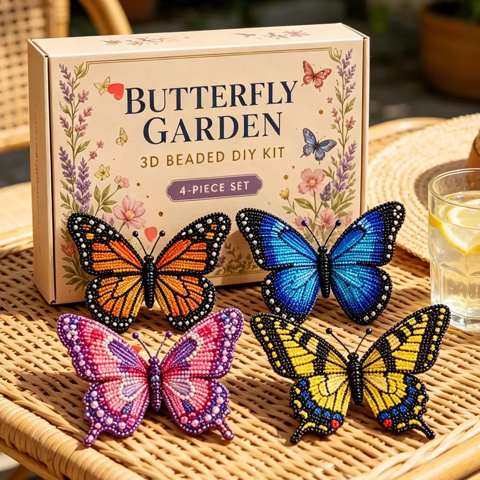 Handmade 3D Beaded Animal Kit Beadwork Art Craft Set with Instructions Creative Jewelry for Beginners Enthusiasts Home Office
