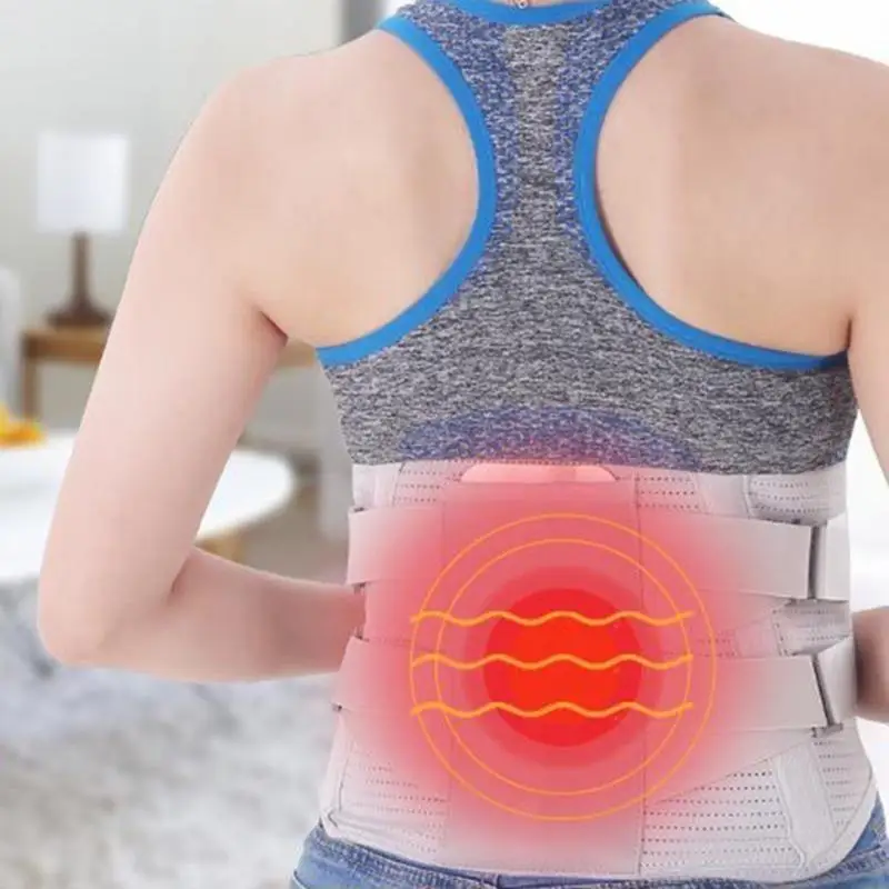 

H7JC Heating Back Pain Support for Men/Women for Work Restoration Brace Anti-skid Pain Relief Breathable Mesh