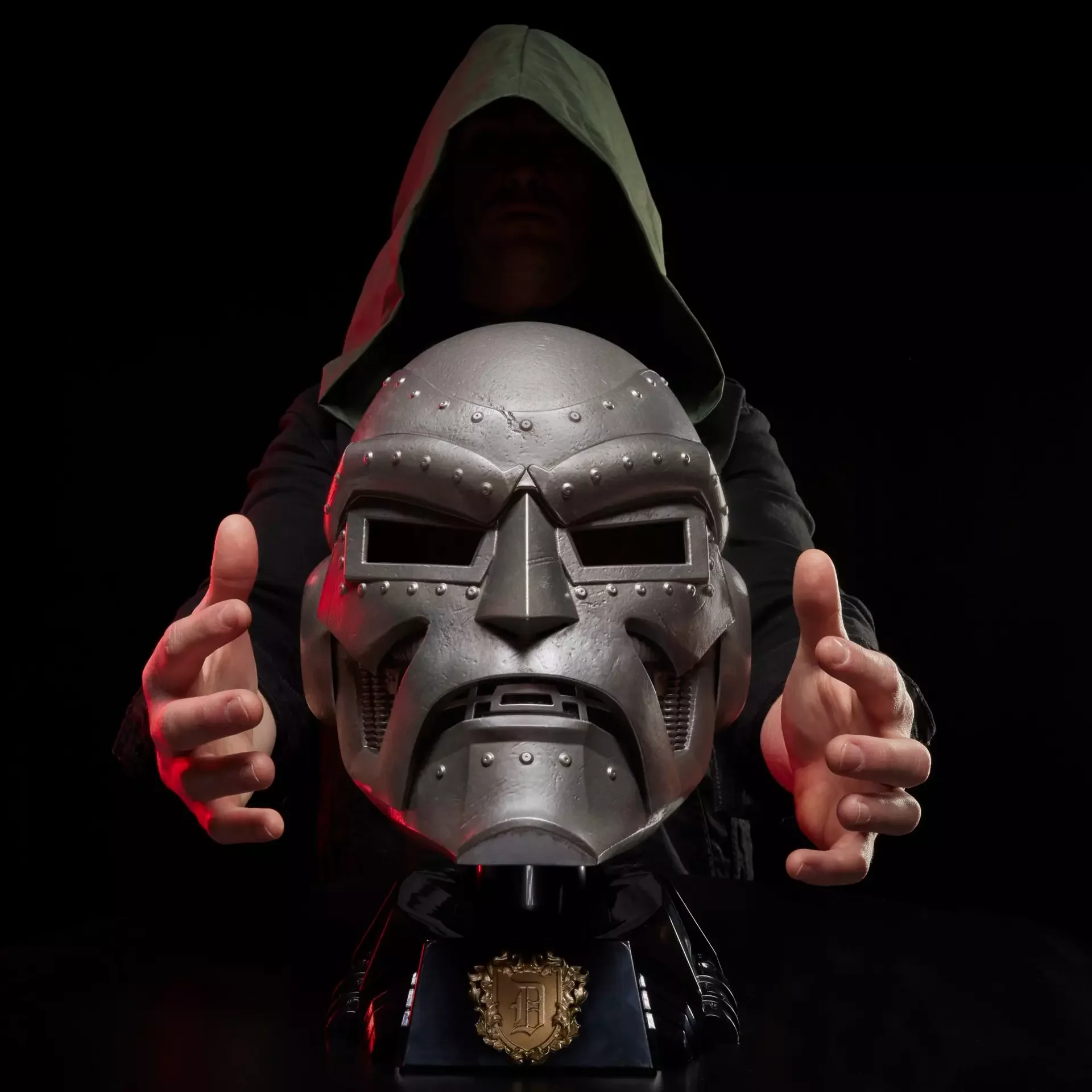 Original Hasbro Marvel Legends Series The Avengers Doctor Doom Premium Helmet Action Figures Toys Collection Gift For Adult view 5
