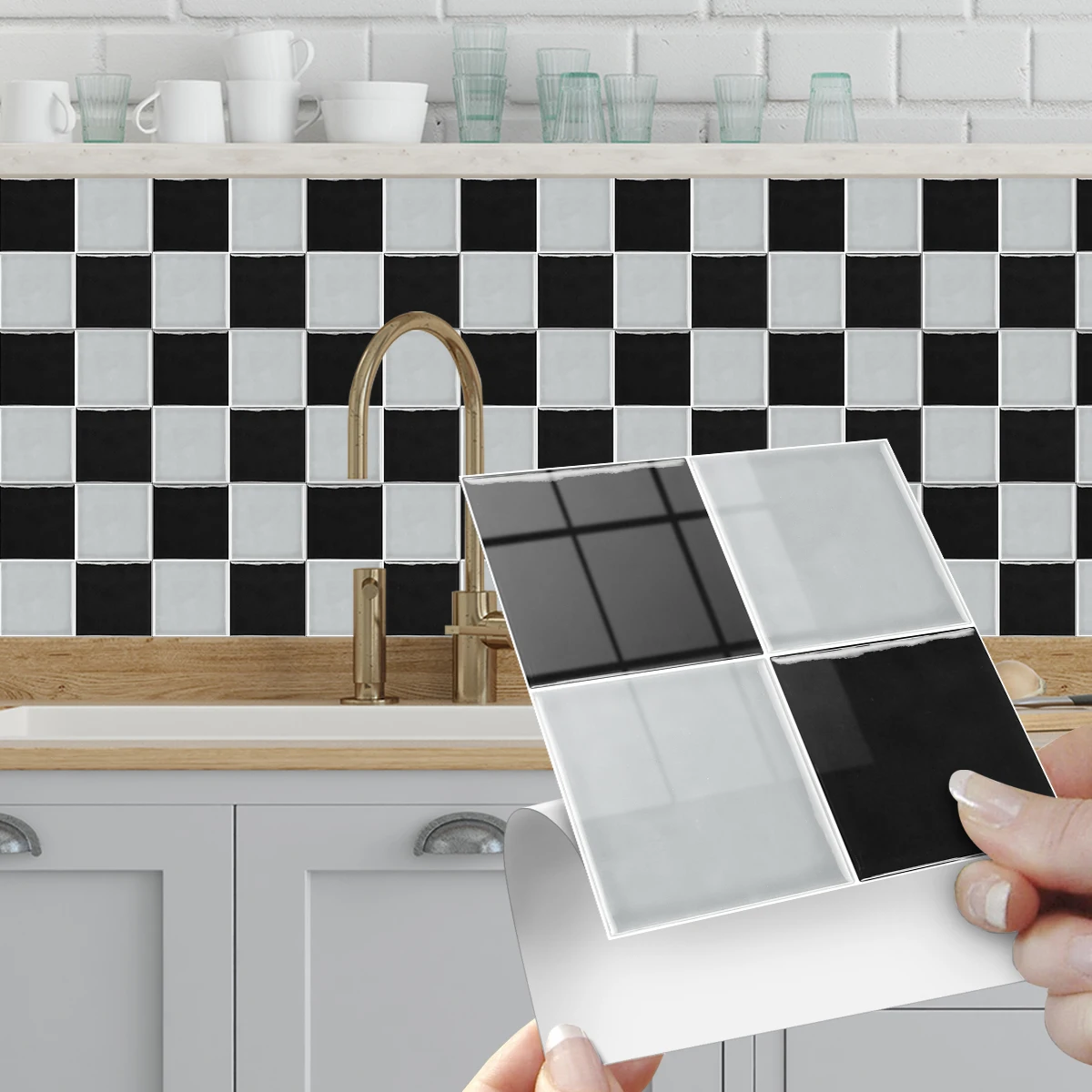 

HD Inkjet PVC Wall Sticker, Waterproof & Scratch Resistant, Easy Adhesive Installation, 10 PCS Set