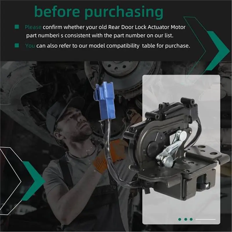 M50K-Tailgate Lock Actuator Trunk Door Latch Actuator 69350-47010 69350-47011 For Toyota Prius 2004-2009