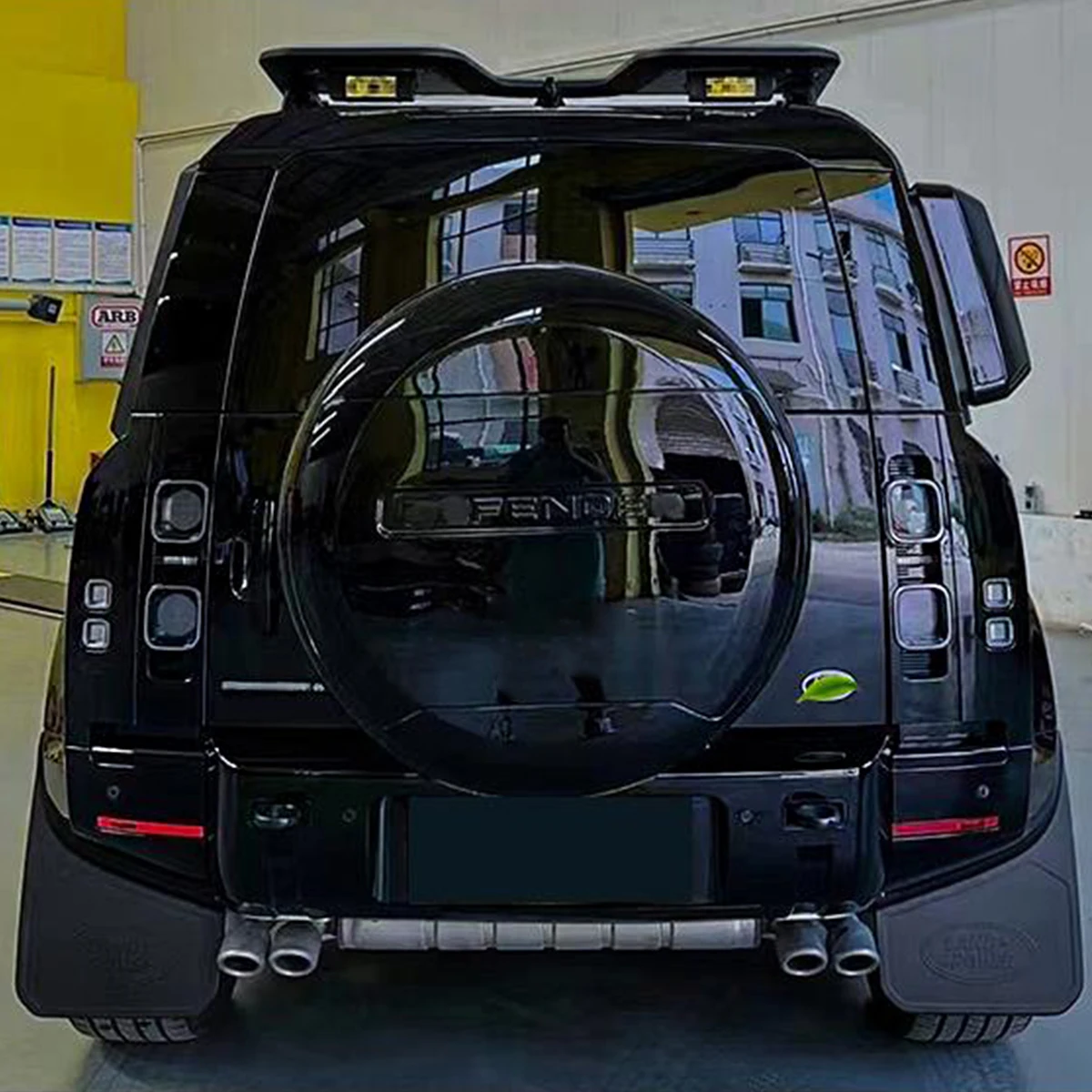 Auto body system bumper bodykit for Land Rover Defender 90/110/130 2019+ change to 007 with tire cover.