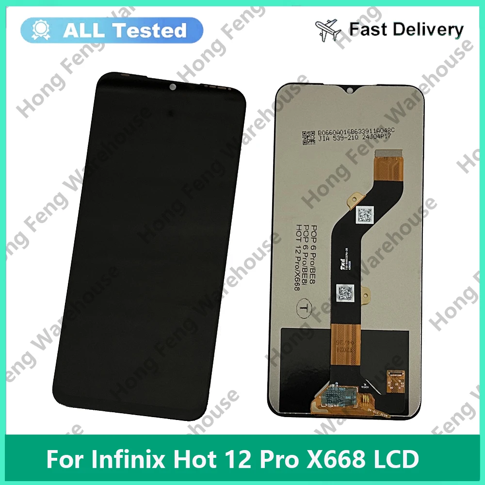 6.82 inch For Infinix Hot 12 Hot 12 Play X6816 X6817 LCD Display Screen Digitizer Assembly Infinix Hot 12 Pro X668C LCD Display