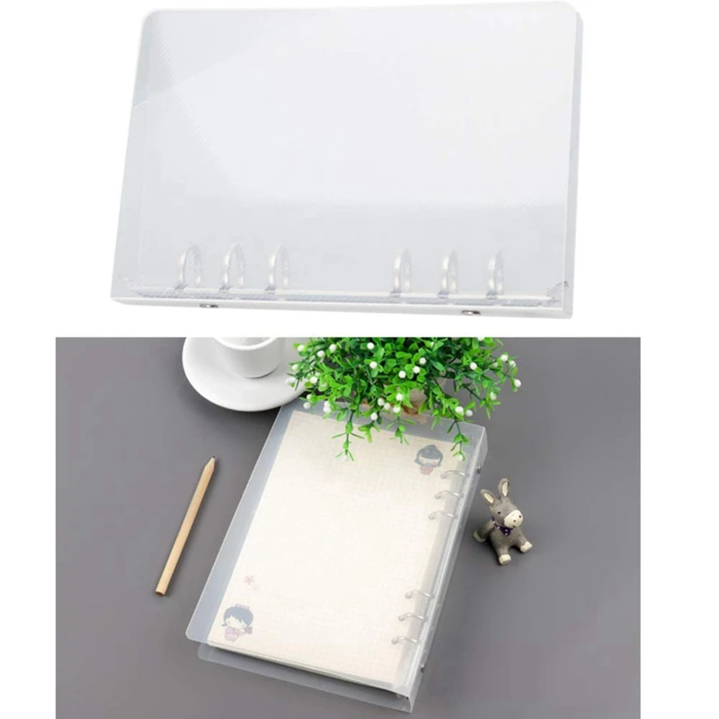 6-Ring Binder Plastic File Folder, Suitable For Letter-Sized Office Supplies A5