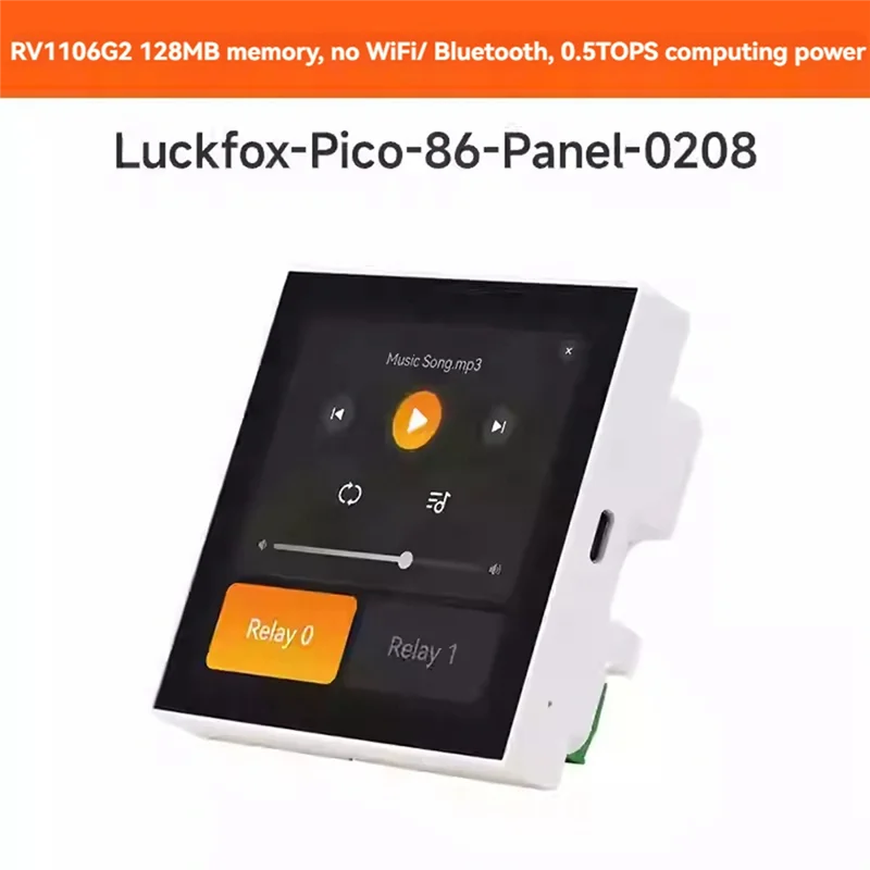 N05R 4 Zoll Smart Scene Wandschalter 86-Typ Touchscreen Center Control Panel RV1106G2 0,5TOPS