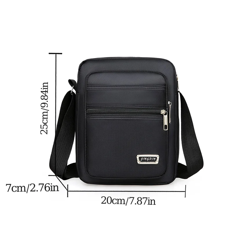 Men\'s Shoulder Bag Business Leisure Large Capacity Portable Handbag Multi Layer Waterproof Summer Male\'s Crossbody Bags