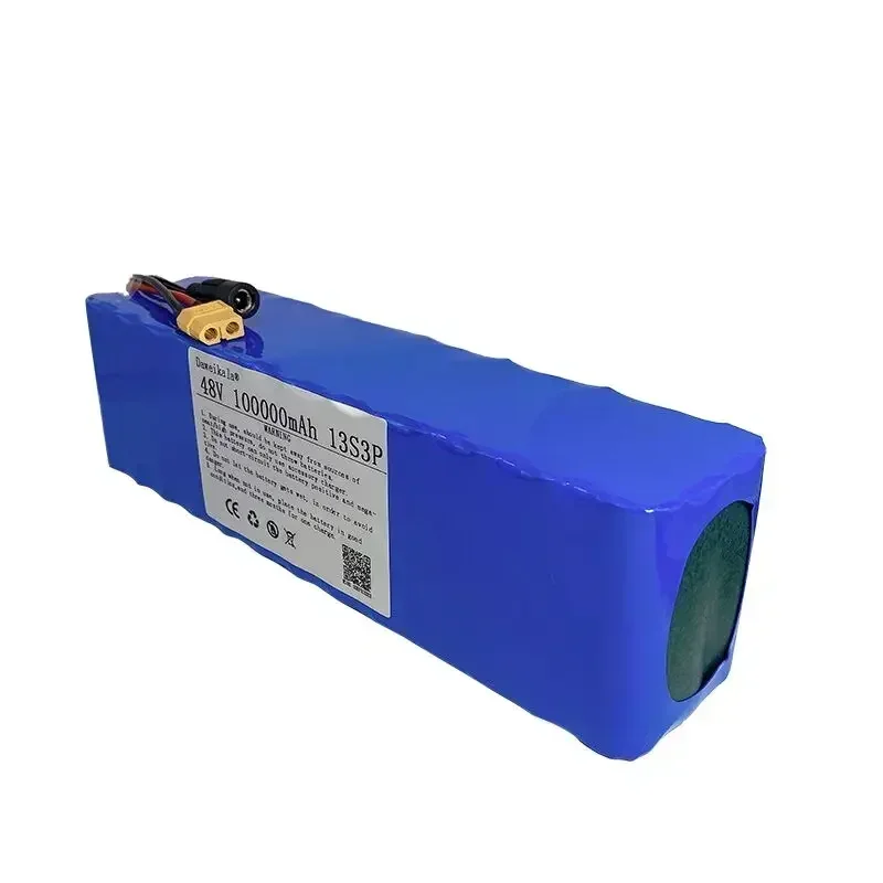 2025 جديد 48 فولت 1000 واط 13S3P XT60 48 فولت بطارية ليثيوم أيون 100000 mah لسكوتر الدراجة الكهربائية 54.6 فولت مع BMS + شاحن #5