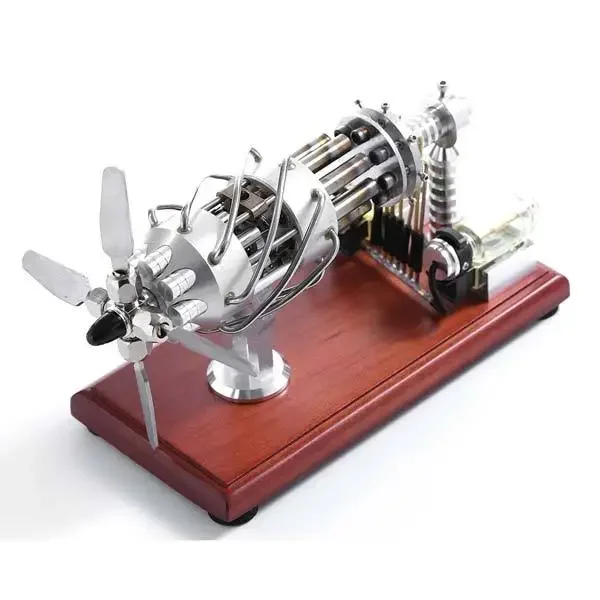 16 Cylinder Double Tank Gas Powered Motor Stirling Engine Model