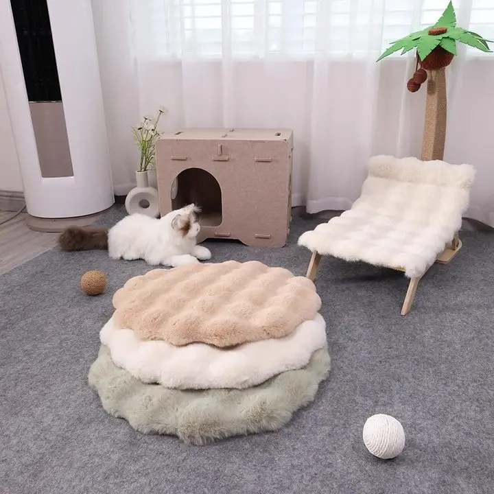 

Fluffy Area Rugs for Bedroom Soft Shaggy Carpets Modern Plush Nursery Mats Shaggy Pet Nest Cushion Non-Slip Living Room Decor