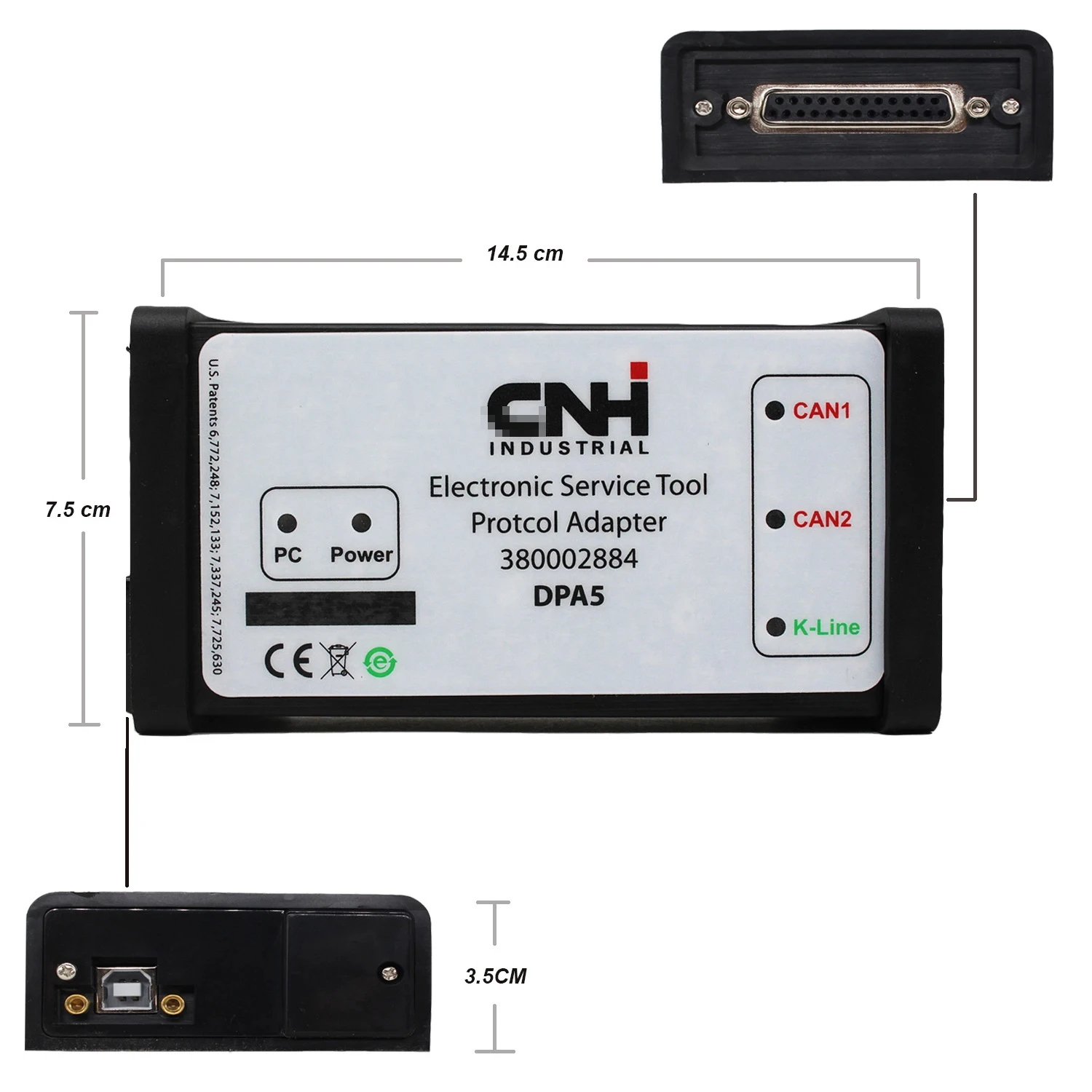 Car Diagnostic Tool For CNH DPA5 EST V8.6 Adapter Heavy Duty Truck Scanner EST Engineering Level Holland Electronic Service Tool