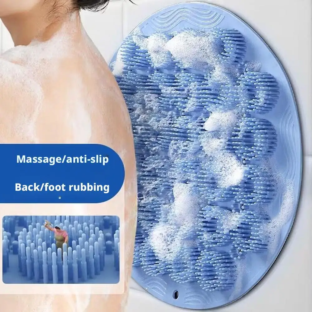

Lazy Bath Massage Foot Mat Full Body Massage Relieve Fatigue Cleaning Bathing Tool Bath Mat Back Massage Brush Silicone