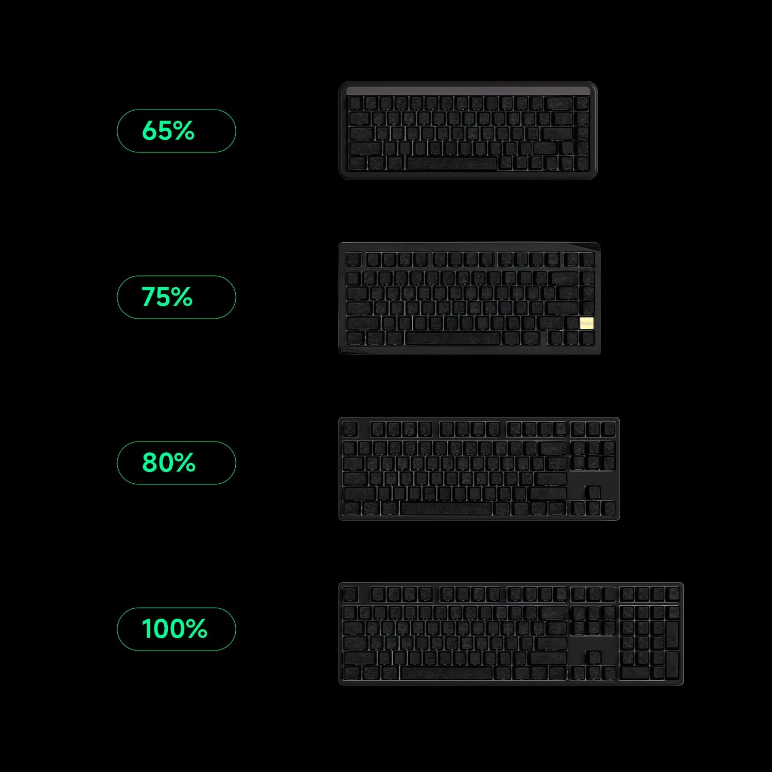 AKKO Glassy Carbon Fiber Texture Keycaps Transparent Side-printed for RGB Keybaord Cherry profile PC+ABS Double-Shot Keycap set view 5