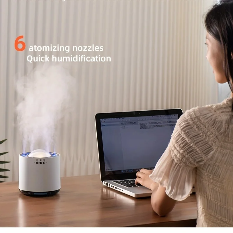 

Увлажнитель воздуха с динамическим звуком, бытовой объем тумана, настольный светильник, увлажнитель воздуха, цвет автомобиля, атмосферный увлажнитель V262 Col