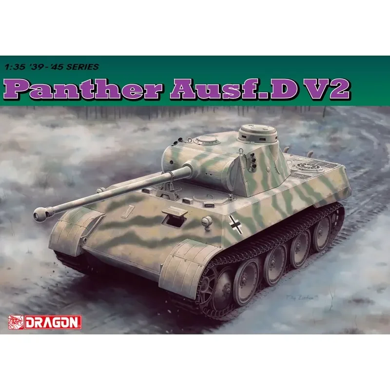 DRAGON 6822 1/35 Panther Ausf. D V2 - Assemble  Scale Model Kit