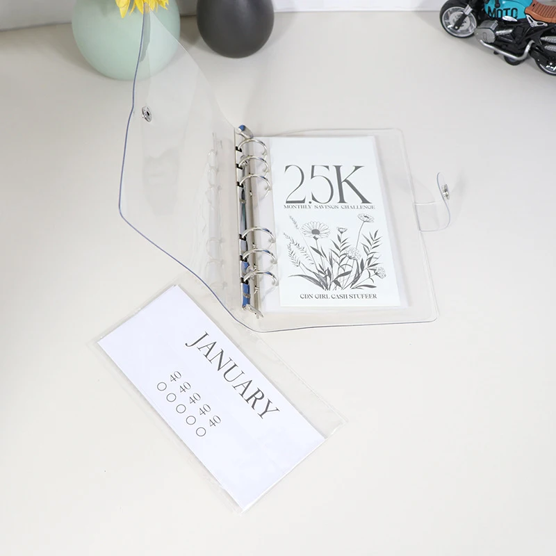 12-Month Envelopes Money Saving Challenge Binder Envelope Savings Challenge Binder Save Budget Planner Envelope Challenge Kit