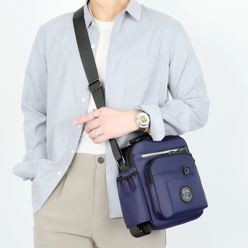 Man Handbag Waterproof Oxford Messenger Bags Male Side Bags Casual Crossbody Bag Business Document Travel Shoulder Bag Male 2022