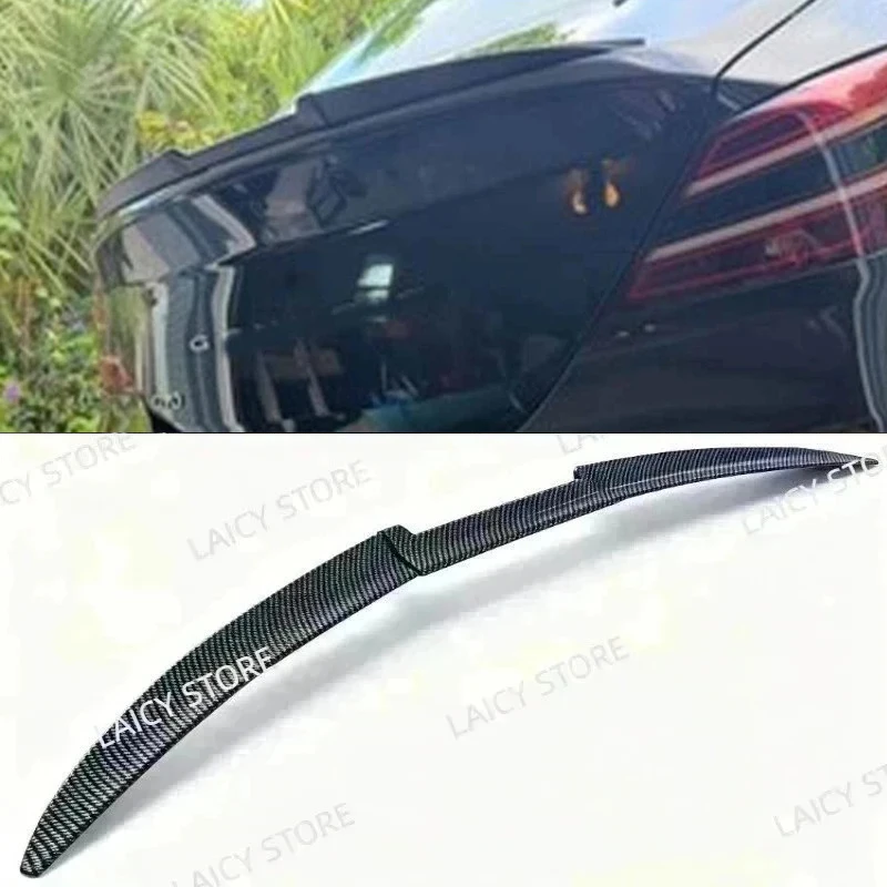 LAICY 3Pcs For G-enesis G70 G80 G90 R-Spec Car Rear Bumper Trunk Lip Spoiler Roof Tail Wing Adjustable Deflector Splitter