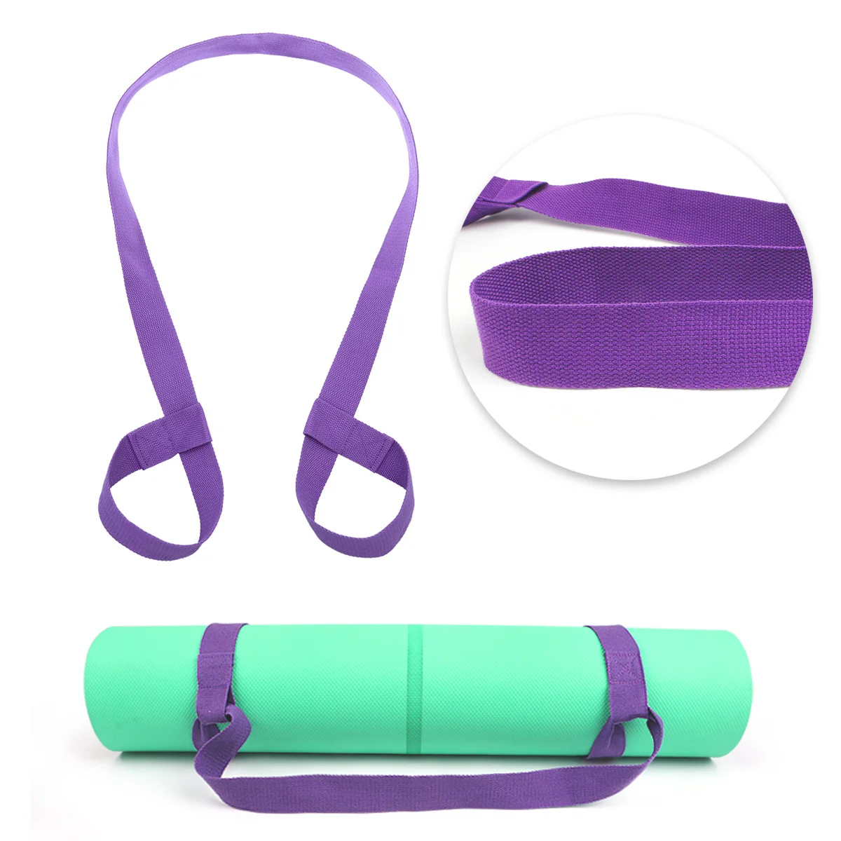 

3pcs Yoga Mat Strap Adjustable Cotton Sling For Exercise Mat Carrier Lightweight Durable Fit All Sizes Fitness Travel Workouts