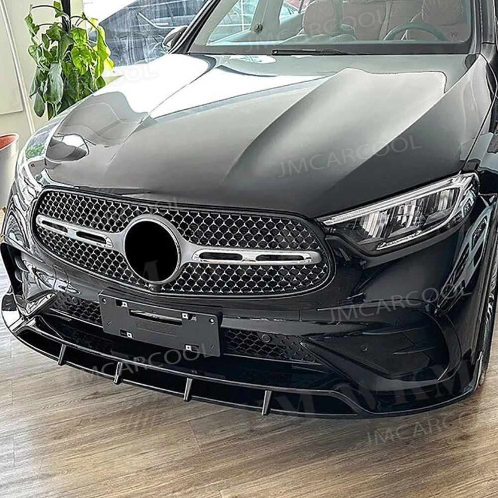 For Mercedes Benz GLC Class X254 GLC 260 300 Sport 2023+ ABS Car Front Lip Spoiler Rear Bumper Side Air Vent Trims Splitter