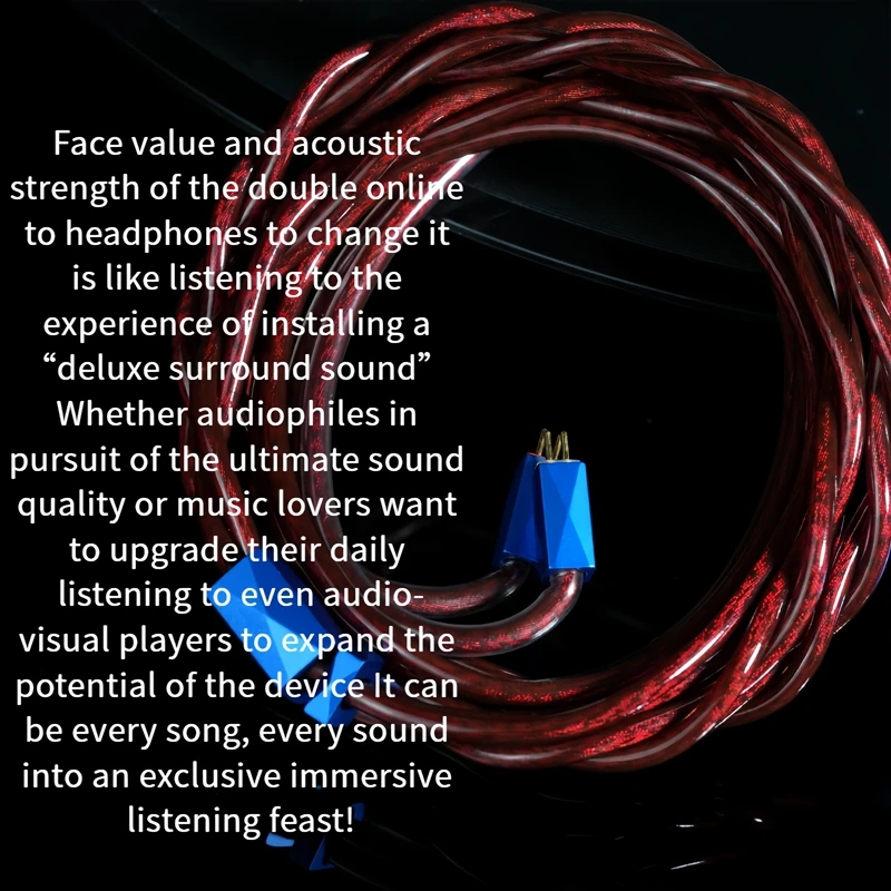 Culemi-02 Upgrade-Kabel, kompatibel mit Truthear ZERO:RED HIFIMAN DaVinci MMCX/0,78 mm 2-polig/QDC/Dual 3,5 mm, 3,5/4,4 mm symmetrisch – Detail 10