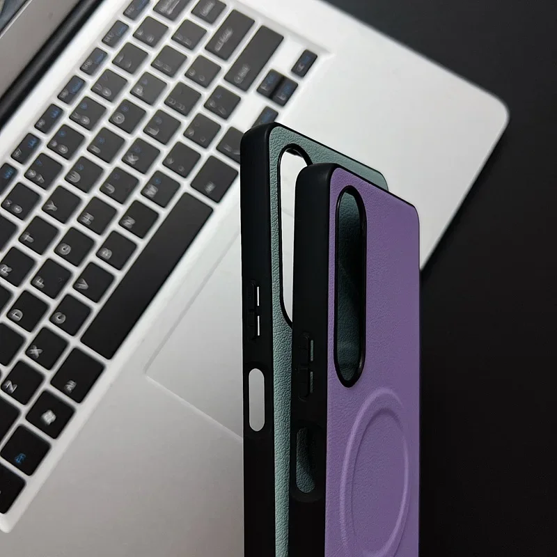 Luxury Busine Sle Leather Magnetic Wireless Charge Phone Case for Sony Xperia 1 10 5 IV V VI III Shockproof Cover Fundas