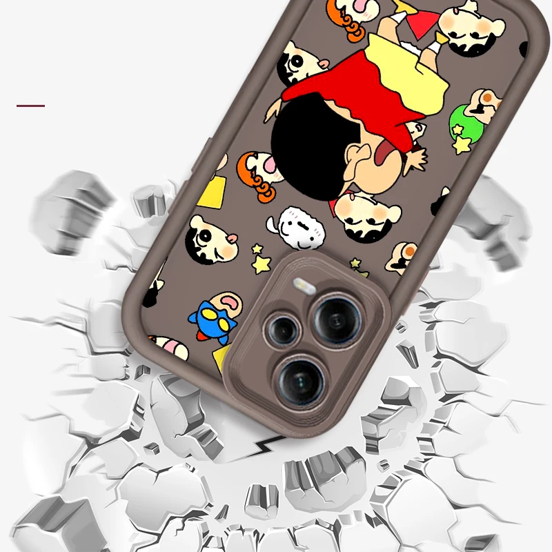 Crayon Shin Chan Cartoon Anime Eye Ladder For Xiaomi Redmi Note 13 12 12C 11 11S 10 10C 10A 9C 9A Pro 5G Soft Phone Case