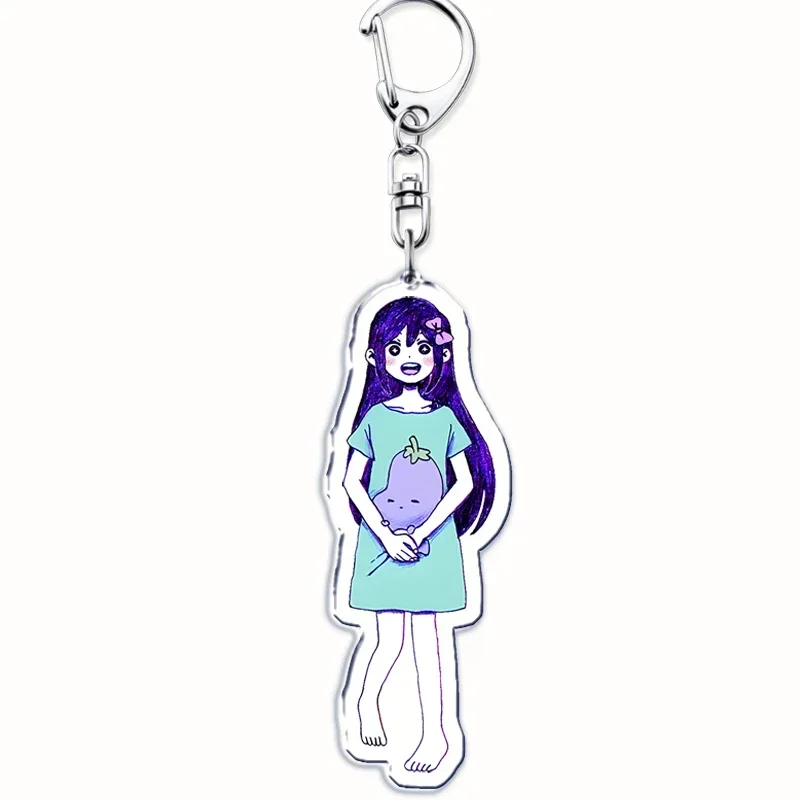 Popular Game Omori Keychain for Bags Pendant Basil Mari Aubery Kel Hero Sunny Something Eye Key Chain Ring Keyring Jewelry Gifts