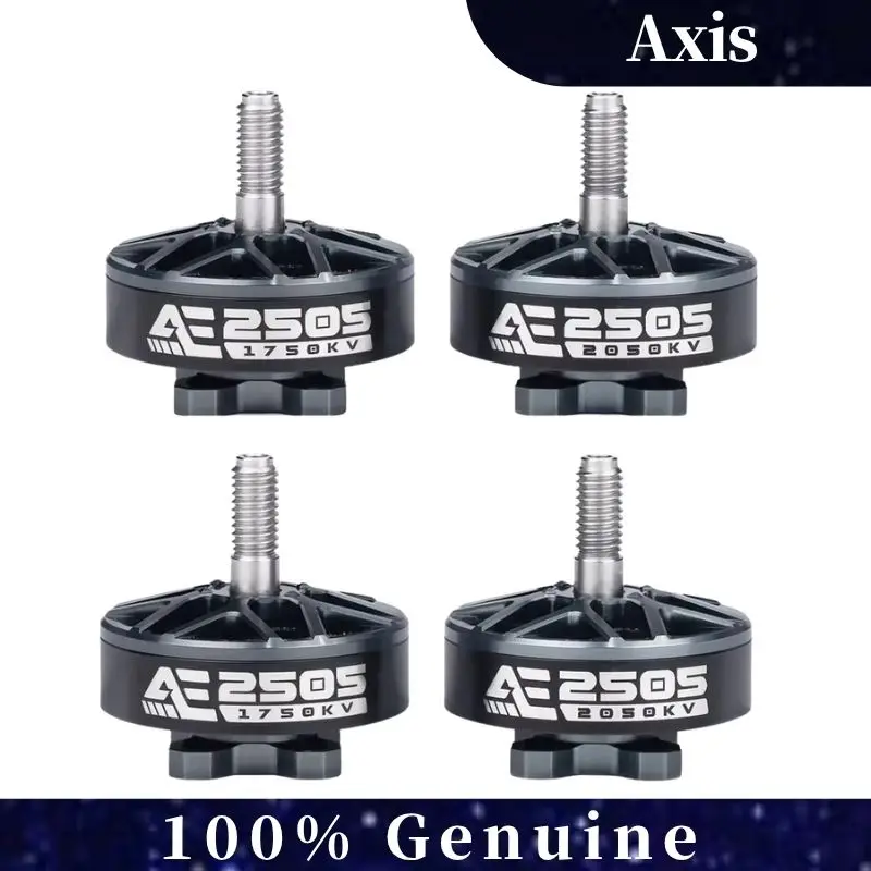 

AxisFlying AE2505 1750KV 2050KV 6S Бесщеточный двигатель, вал 5 мм для 5-6-дюймового FPV RC Дрон для фристайла