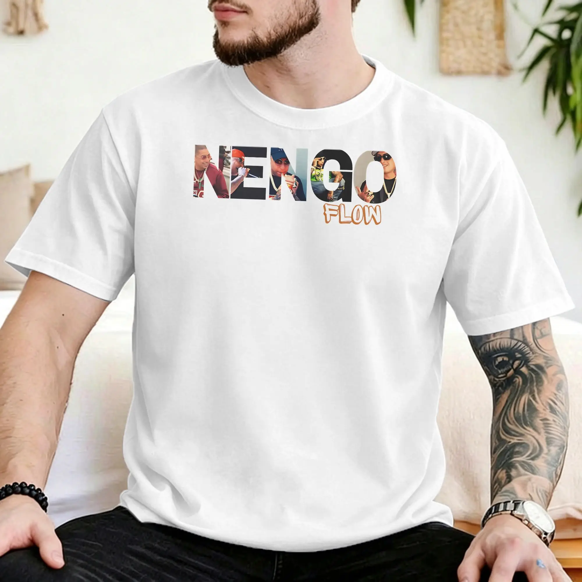 Nengo Flow Siger Music Camiseta masculina e feminina, camiseta de lazer, manga curta, gola redonda, algodão puro, roupas plus size