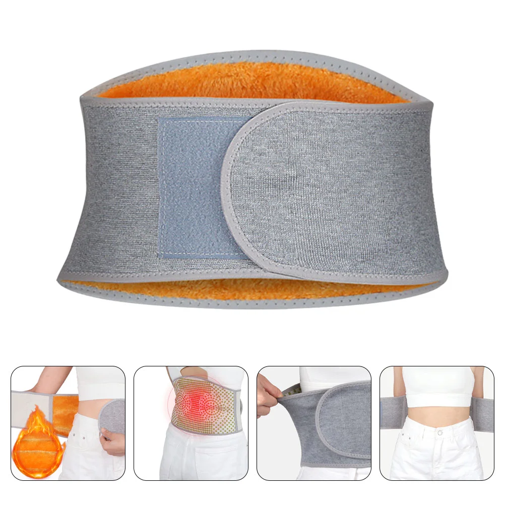 Household Thermal Plush Lumbar Band Wool Warming Belt Wear-resistant Stomach Band Winter Accessory