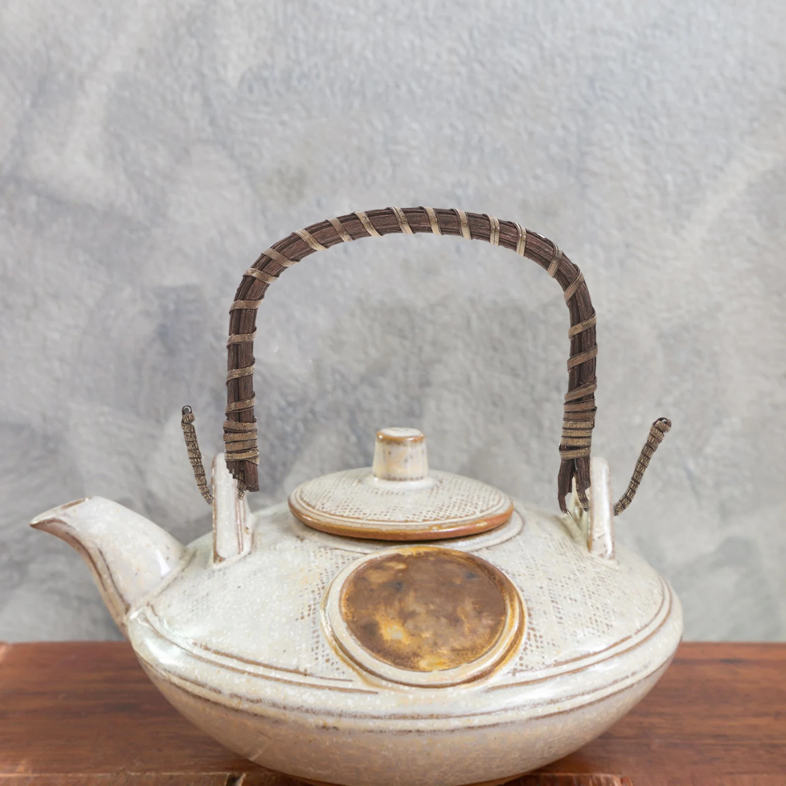 

Teapot Handle Rattan Replacement Kettle Iron Pots Accessories Comfortable Grip Portable Safe Reliable Tea Kitchen