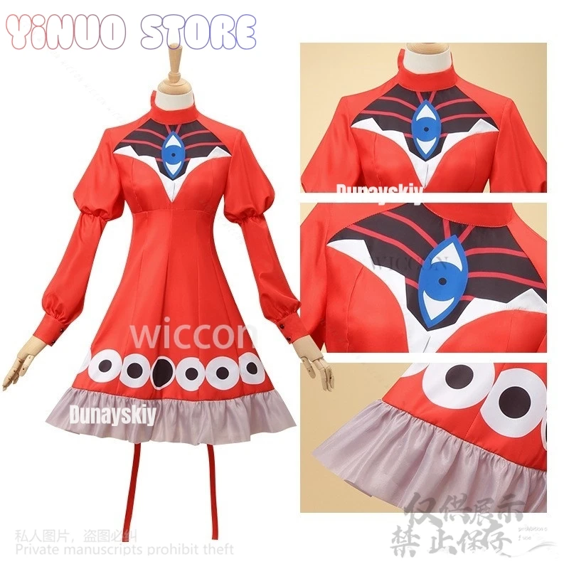 Anime-Spielprojekt Sekai Cosplay Mikuu r-906 Nouveau Kostüm Red Devil's Eye Lolita Kleid Horror Perücken für Jirai Kei Girls Maga Mw
